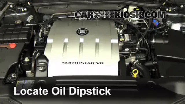 2009 Cadillac DTS Platinum 4.6L V8 Huile Vérifier le niveau de l'huile